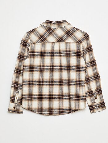 Camicia a quadri in flanella