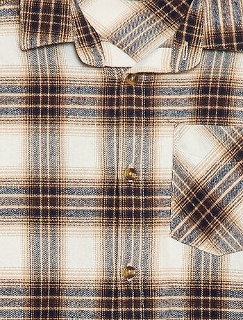 Camicia a quadri in flanella