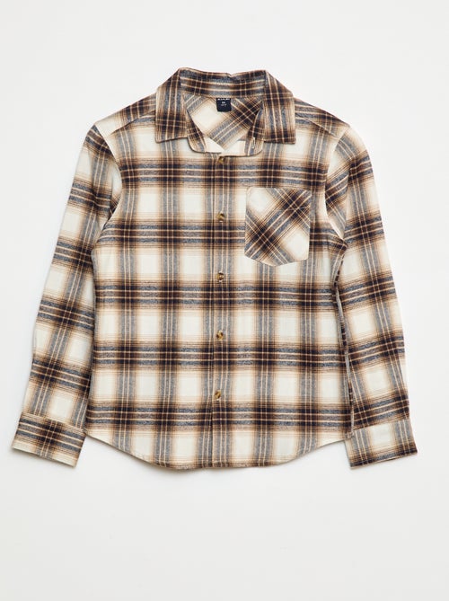 Camicia a quadri in flanella - Kiabi