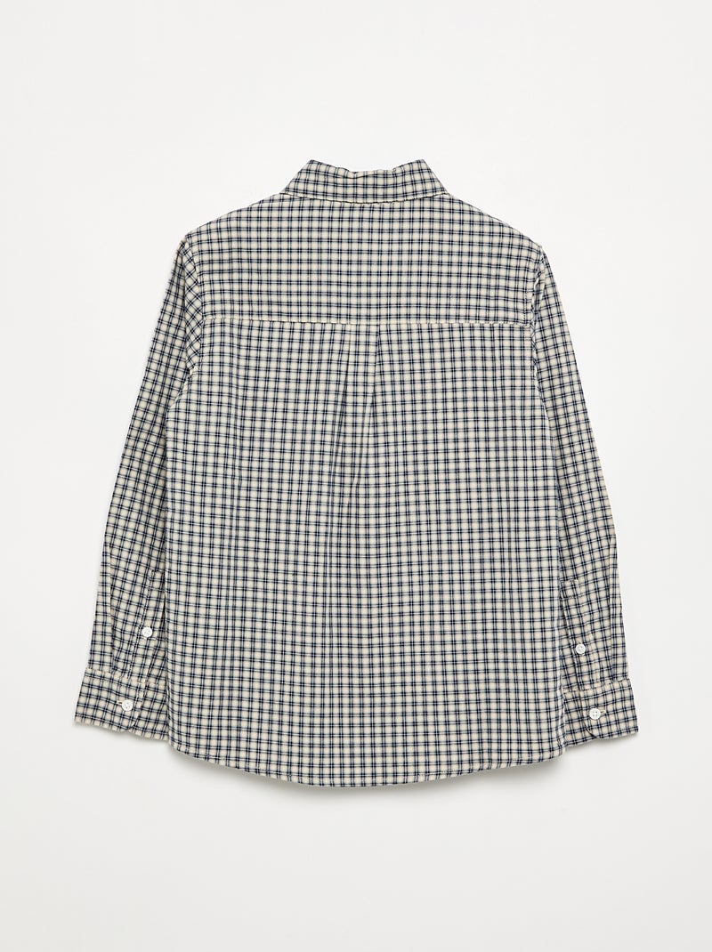 Camicia a quadri in flanella Bianco - Kiabi