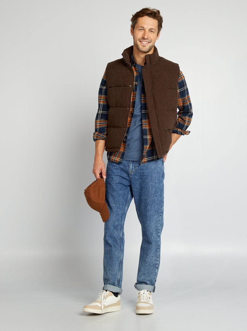 Camicia a quadri in flanella BLU - Kiabi