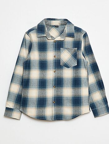 Camicia a quadri in flanella