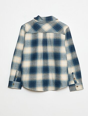 Camicia a quadri in flanella
