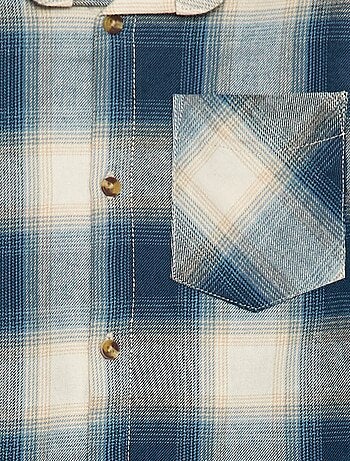 Camicia a quadri in flanella