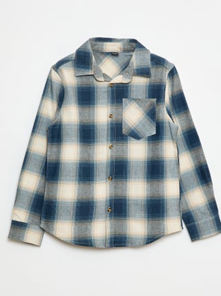 Camicia a quadri in flanella