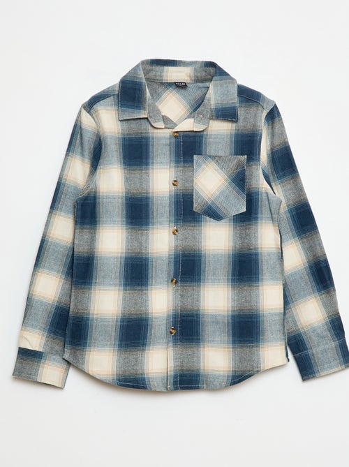 Camicia a quadri in flanella - Kiabi