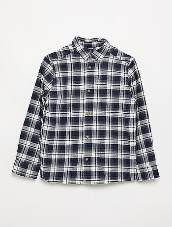 Camicia a quadri in flanella