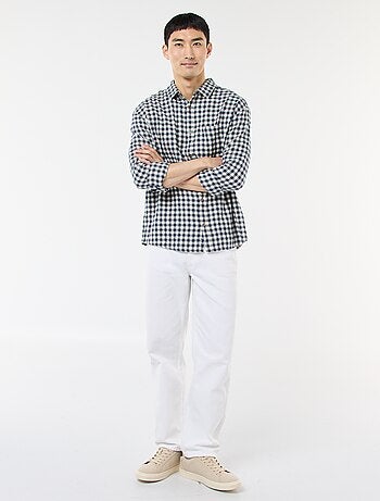 Camicia a quadri in flanella di cotone