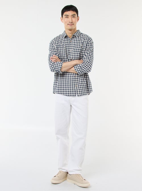 Camicia a quadri in flanella di cotone - Kiabi