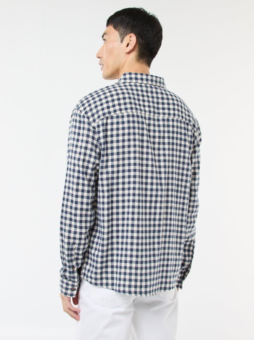 Camicia a quadri in flanella di cotone - Kiabi