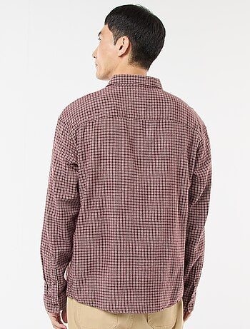 Camicia a quadri in flanella di cotone