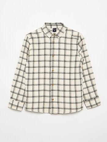 Camicia a quadri in flanella