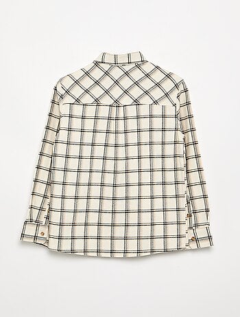 Camicia a quadri in flanella