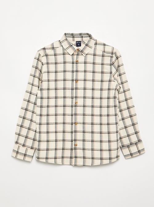 Camicia a quadri in flanella - Kiabi