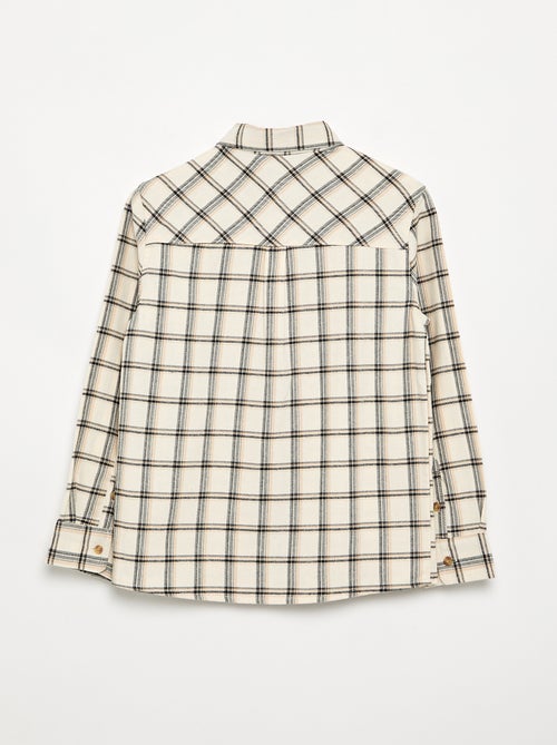 Camicia a quadri in flanella - Kiabi