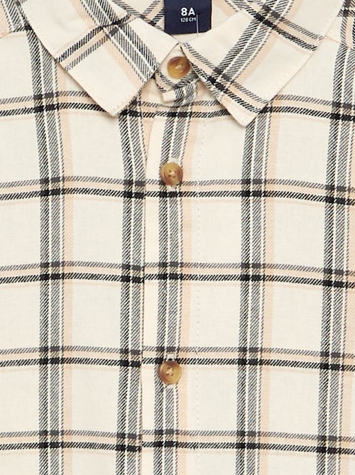 Camicia a quadri in flanella - Kiabi
