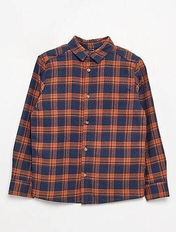 Camicia a quadri in flanella