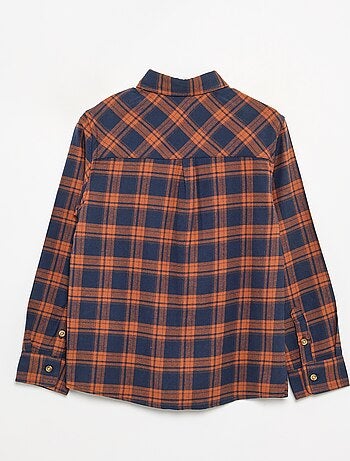 Camicia a quadri in flanella