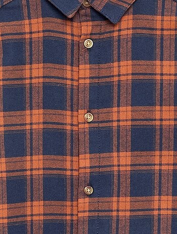 Camicia a quadri in flanella