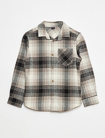 Camicia a quadri in flanella
