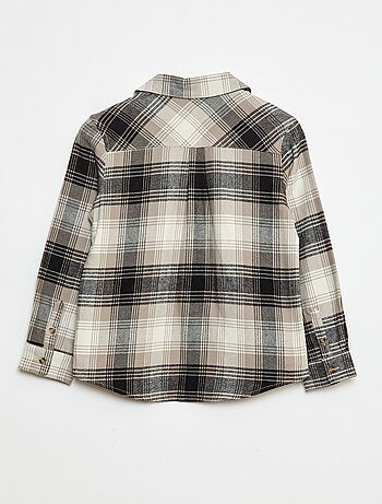 Camicia a quadri in flanella