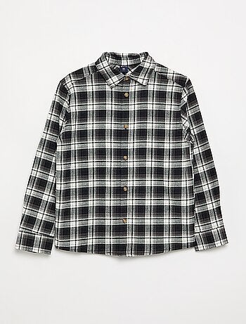 Camicia a quadri in flanella