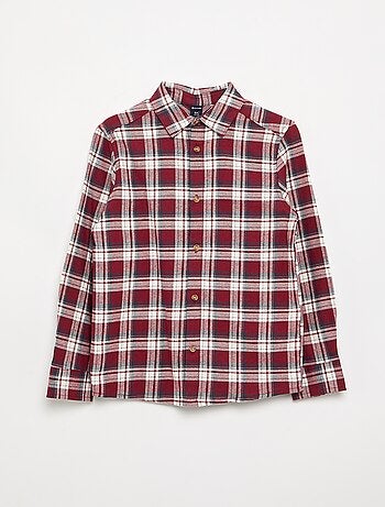 Camicia a quadri in flanella