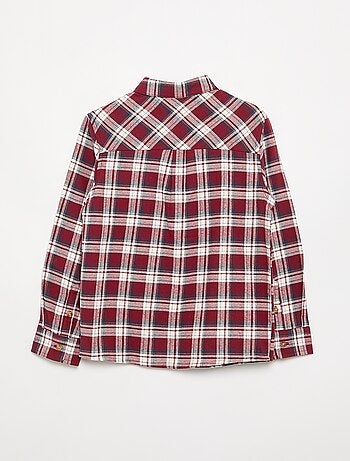 Camicia a quadri in flanella