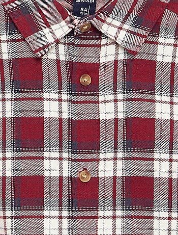 Camicia a quadri in flanella