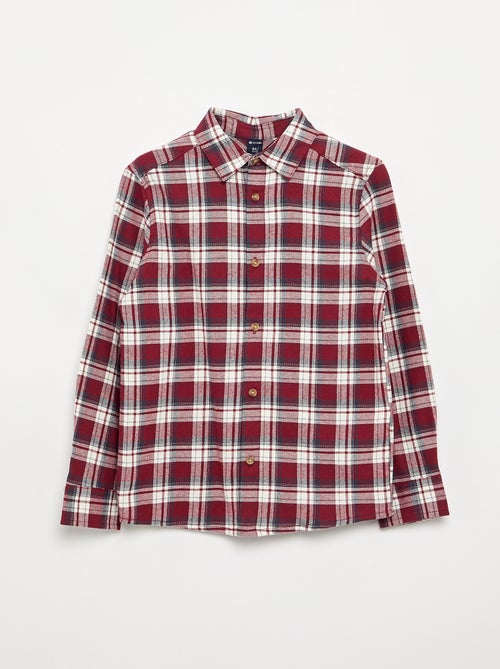 Camicia a quadri in flanella - Kiabi
