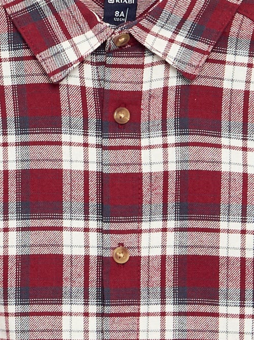 Camicia a quadri in flanella - Kiabi