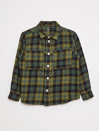 Camicia a quadri in flanella