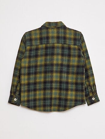 Camicia a quadri in flanella