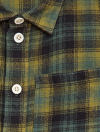 Camicia a quadri in flanella
