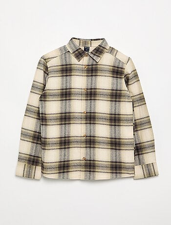 Camicia a quadri in flanella