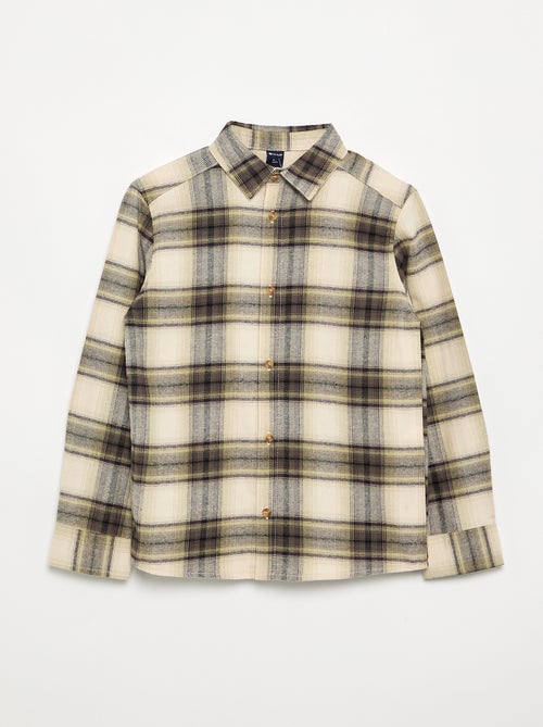 Camicia a quadri in flanella - Kiabi