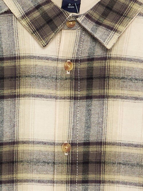 Camicia a quadri in flanella - Kiabi