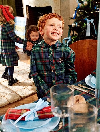 Camicia a quadri 'Kiabi & Catherine Painvin' regular in cotone