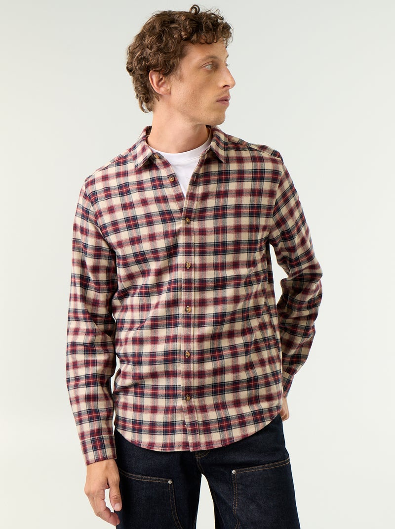 Camicia a quadri Marrone - Kiabi