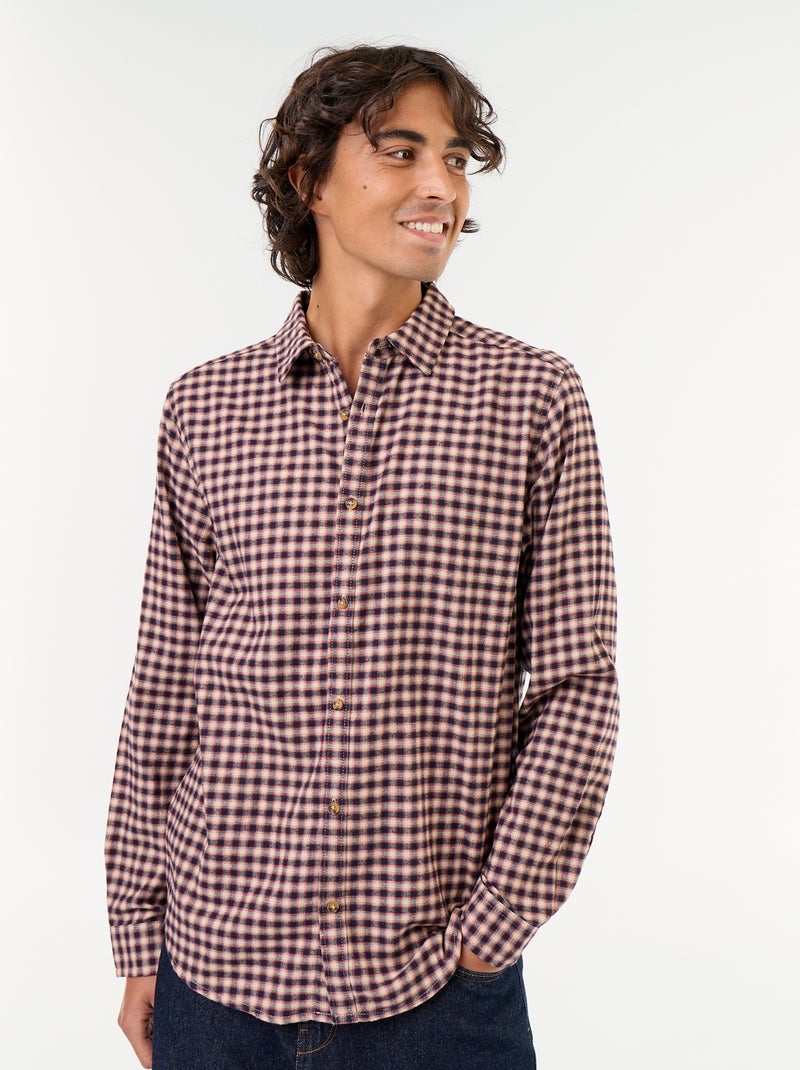 Camicia a quadri Marrone - Kiabi