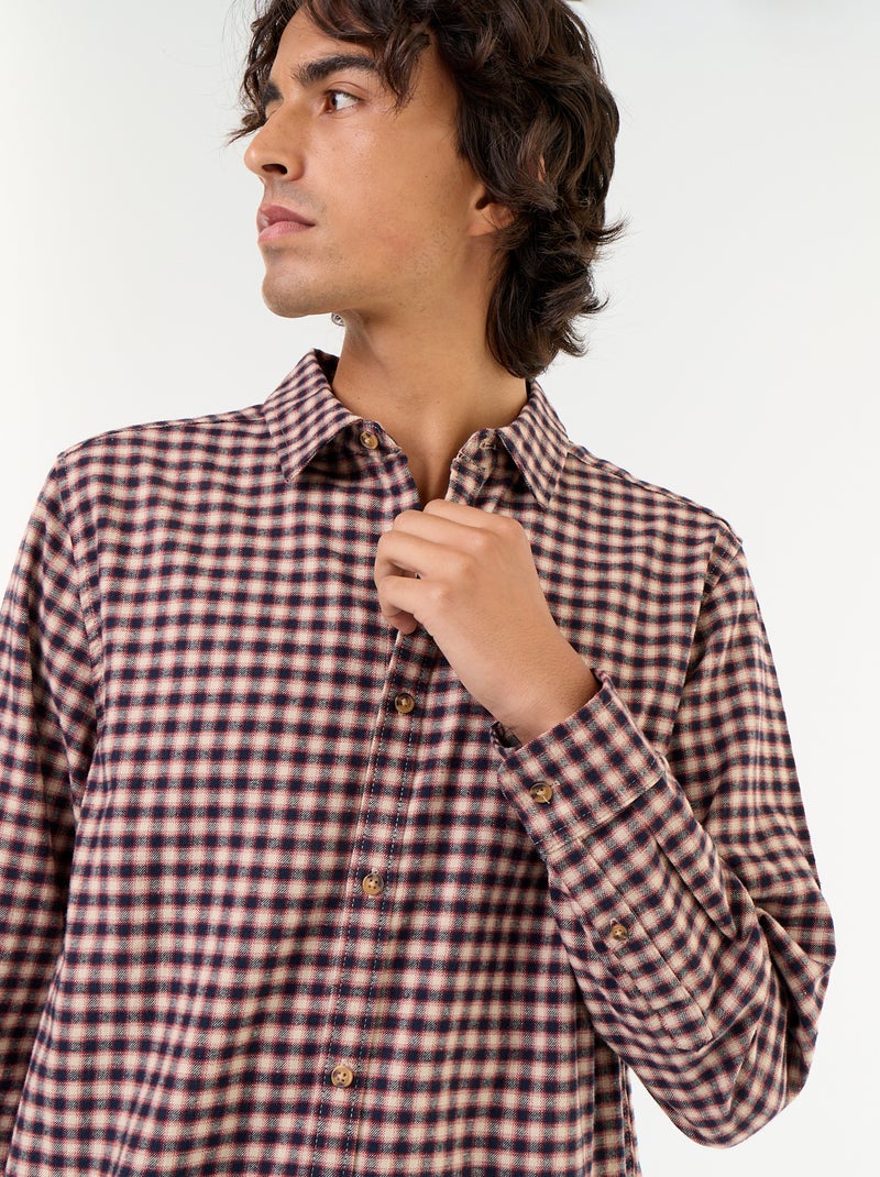 Camicia a quadri Marrone - Kiabi