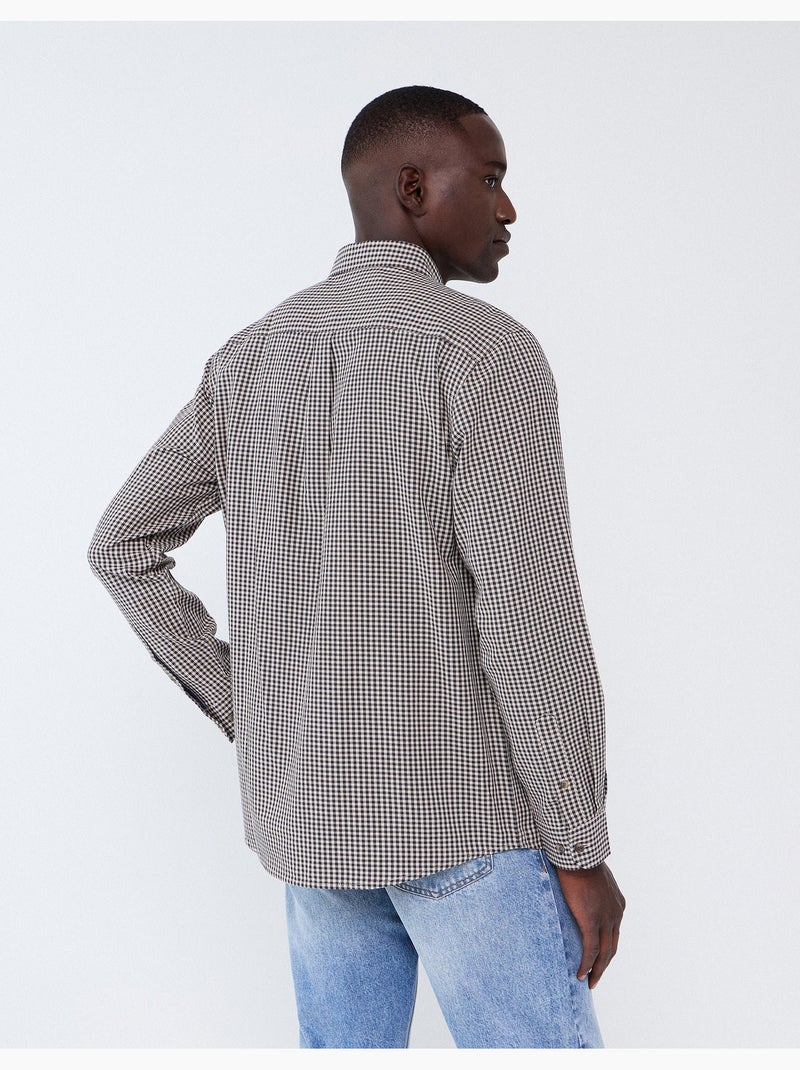 Camicia a quadri, mo fashion Beige - Kiabi