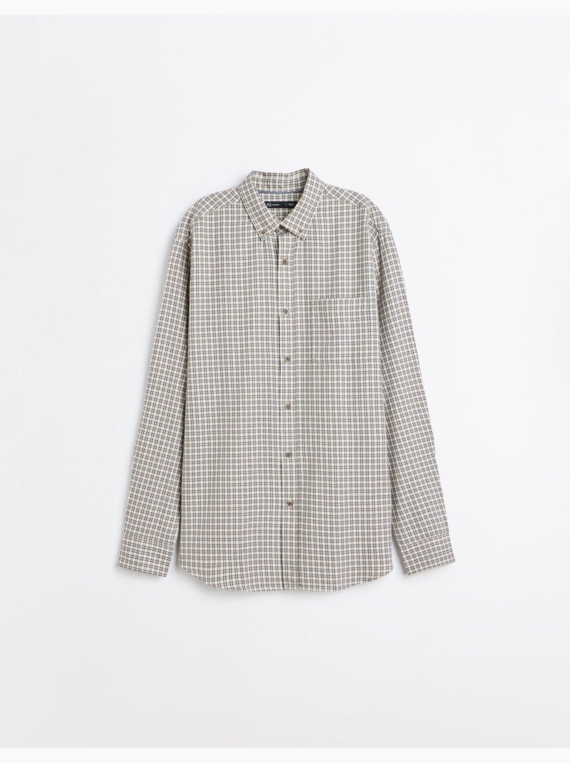 Camicia a quadri, mo fashion Beige - Kiabi