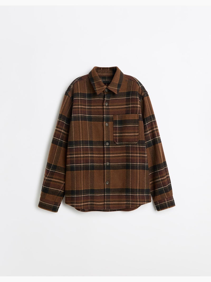Camicia a quadri, mo fashion Marrone - Kiabi