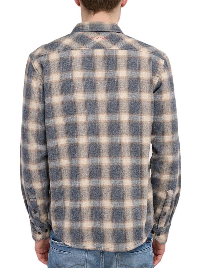 Camicia a Quadri Uomo Teddy Smith Grigio argentato - Kiabi