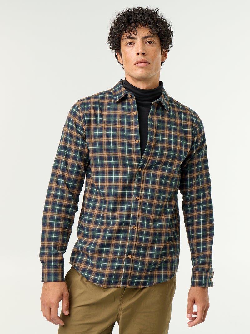 Camicia a quadri Verde - Kiabi