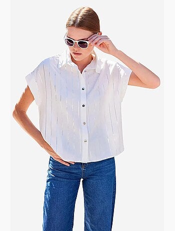 Camicia a righe a maniche corte bdart