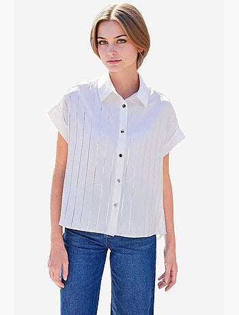 Camicia a righe a maniche corte bdart