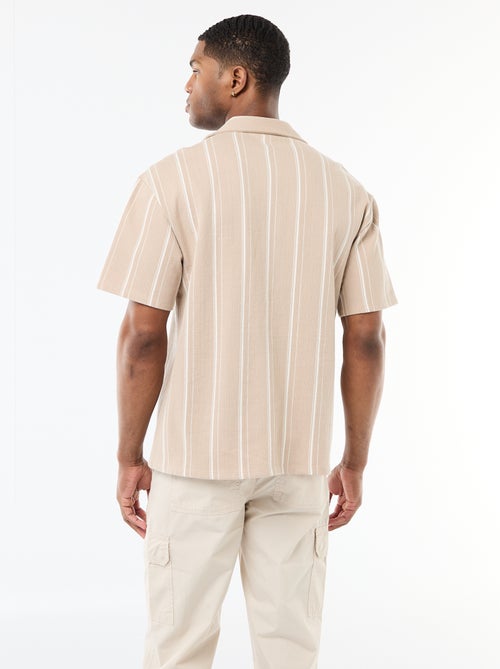 Camicia a righe a maniche corte - Kiabi