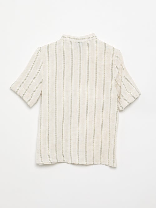 Camicia a righe a maniche corte - Kiabi